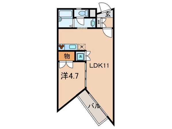 ブリランテＢの物件間取画像